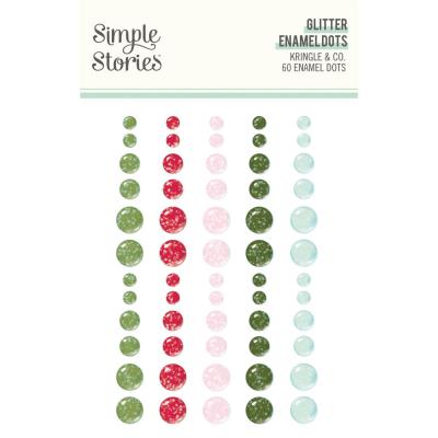 Simple Stories Kringle & Co. - Glitter Enamel Dots