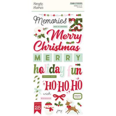 Simple Stories Kringle & Co. - Foam Stickers