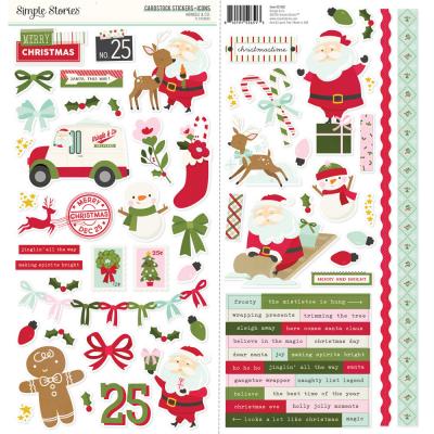 Simple Stories Kringle & Co. - Cardstock Stickers Icons