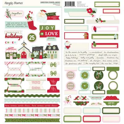 Simple Stories Kringle & Co. - Cardstock Stickers Basics