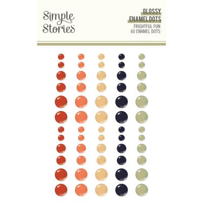 Simple Stories Frightful Fun - Glossy Enamel Dots