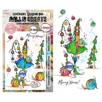 Aall and Create Dreaming Carols Stempel - Baubles Of Season