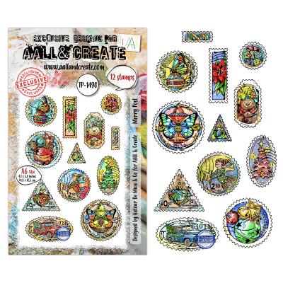 Aall and Create Postcards of Cheer Stempel - Merry Post