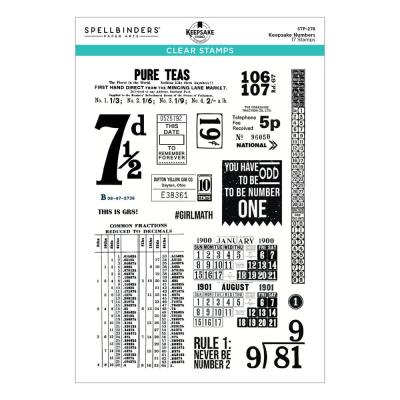 Spellbinders Turn The Page Stempel - Keepsake Numbers