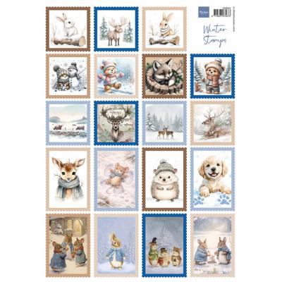 Marianne Design Decoupage Sheet - Winter Stamps