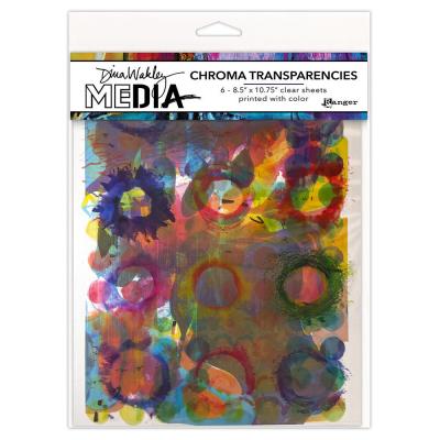 Ranger Dina Wakley MEdia Chroma Transparencies Painted Elements