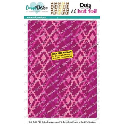 CarlijnDesign Hot Foil Plate - Boho Background