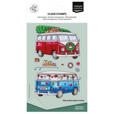 Vaessen Creative Carla Creates Stempel - Christmas Hippie Bus 1