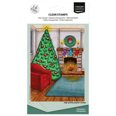 Vaessen Creative Carla Creates Stempel - Christmas Living Room