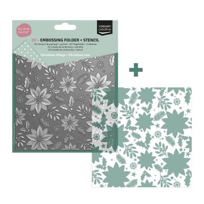 Vaessen Creative Embossing Folder + Stencil - Weihnachtsstern