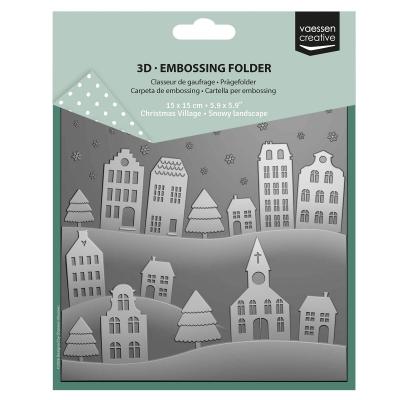 Vaessen Creative 3D Embossing Folder - Schneelandschaft