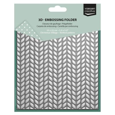 Vaessen Creative 3D Embossing Folder - Strickmuster