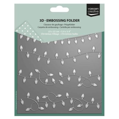 Vaessen Creative 3D Embossing Folder - Weihnachtslichter