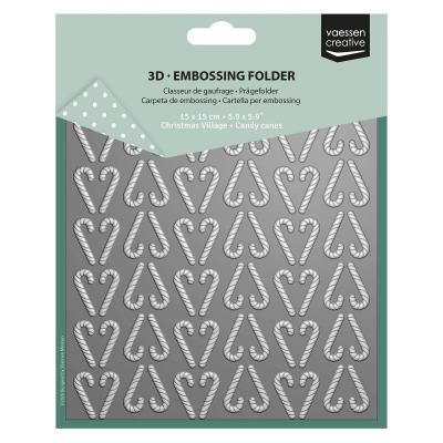 Vaessen Creative 3D Embossing Folder - Zuckerstangen