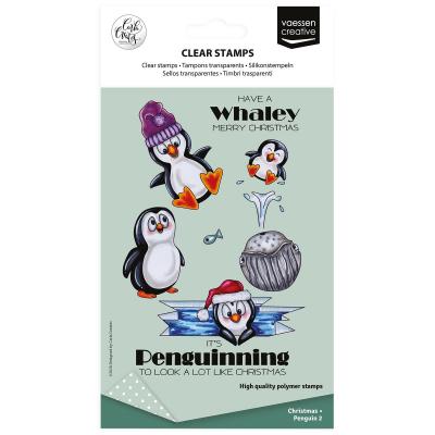 Vaessen Creative Carla Creates Stempel - Christmas Penguin 2