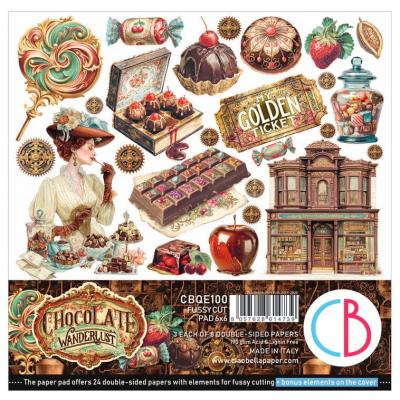 Ciao Bella Chocolate Wanderlust - Fussy Cut Pad