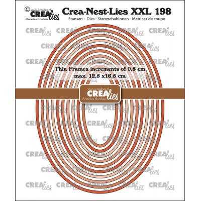 Crealies Crea-Nest-Lies XXL Dies - Thin Frames Ovals Smooth
