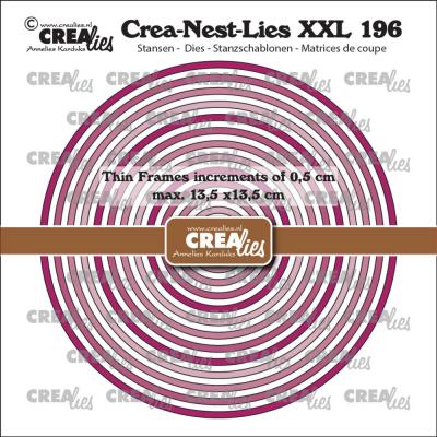 Crealies Crea-Nest-Lies XXL Dies - Thin Frames Circles Smooth
