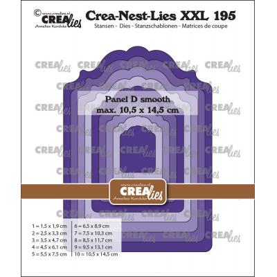 Crealies Crea-Nest-Lies XXL Dies - Panel D Smooth