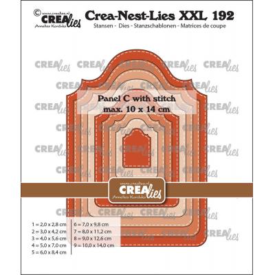 Crealies Crea-Nest-Lies XXL Dies - Panel C With Stitch