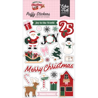 Echo Park North Pole Christmas - Puffy Stickers