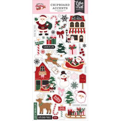 Echo Park North Pole Christmas - Chipboard Accents