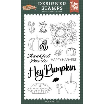 Echo Park Feels Like Fall Stempel - Hey Pumpkin