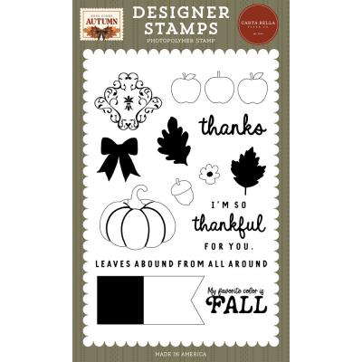 Carta Bella Here Comes Autumn Stempel - Fall Day Damask