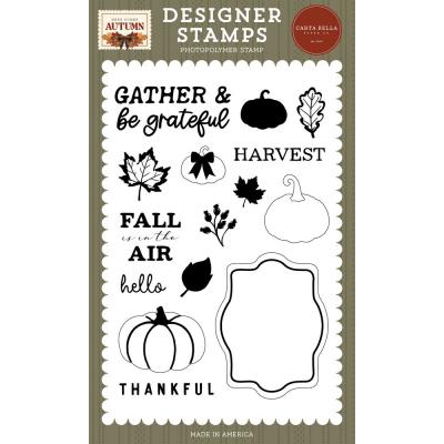 Carta Bella Here Comes Autumn Stempel - Gather And Be Grateful