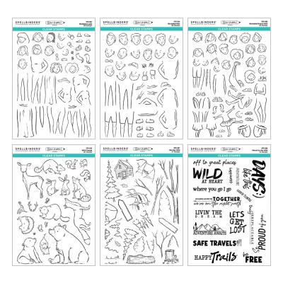 Spellbinders Storybook Illustrations Stempel - I Want It All! Bundle