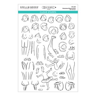 Spellbinders Storybook Illustrations Stempel - Illustrated Boys & Girls