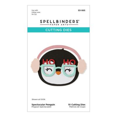 Spellbinders Spectacular Christmas Etched Dies - Penguin