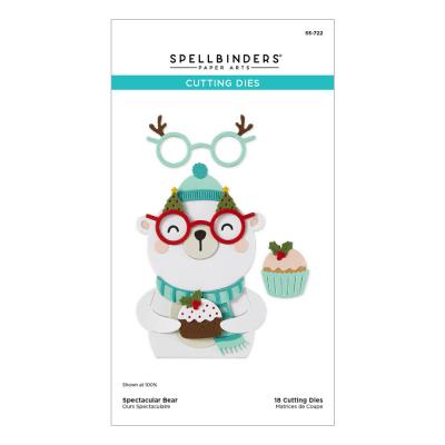 Spellbinders Spectacular Christmas Etched Dies - Bear