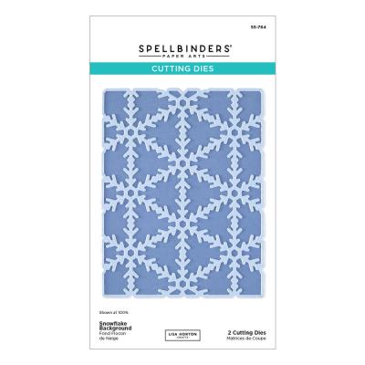 Spellbinders Lisa Horton Snowflake Kisses Etched Dies - Snowflake Background