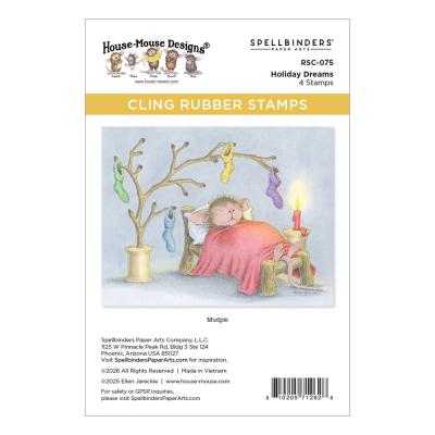 Spellbinders Holiday Dreams Cling Rubber Stamp