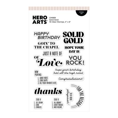 Hero Arts Vintage Vinyl Stempel - Solid Gold