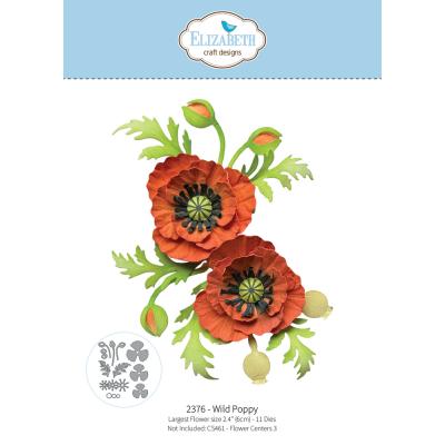 Elizabeth Craft Designs Bloom Wildly Die - Wild Poppy