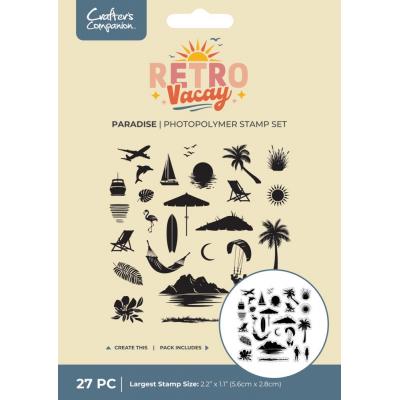 Crafter's Companion Retro Vacay Stempel - Paradise