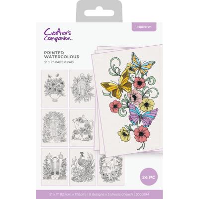 Crafter's Companion Flip Watercolour - Paper Pad Printed Watercolour