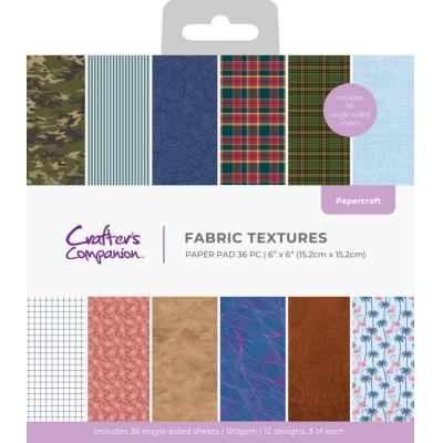 Crafter's Companion Dressed Up Gents - Paper Pad Fabric Textures