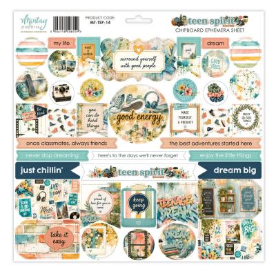 Mintay Teen Spirit - Chipboard Ephemera Sheet
