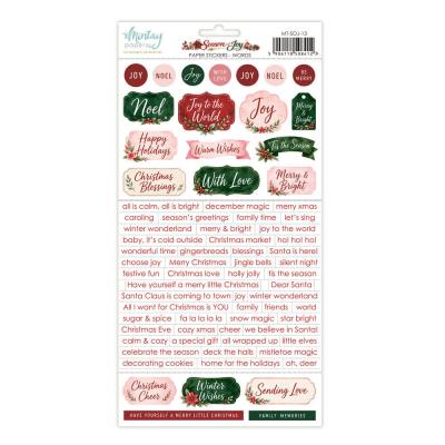 Mintay Season of Joy - Paper Stickers Words