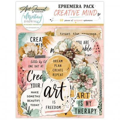 Mintay Art Journal - Ephemera Pack Creative Mind