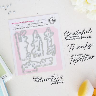 Pinkfresh Studio Quiet Moments Dies - Woodland Trails
