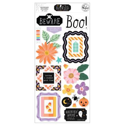 Pinkfresh Studio BooVille - Chipboard Stickers