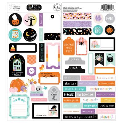 Pinkfresh Studio BooVille - Cardstock Stickers