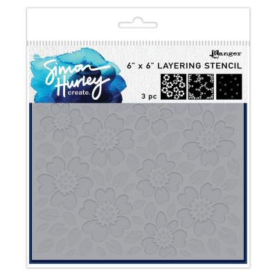 Ranger Simon Hurley create. Stencils - Whimsy Flowers