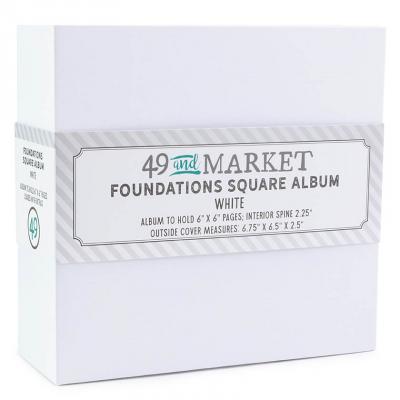 49 And Market Foundations Square Album - White