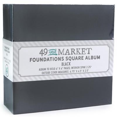 49 And Market Foundations Square Album - Black