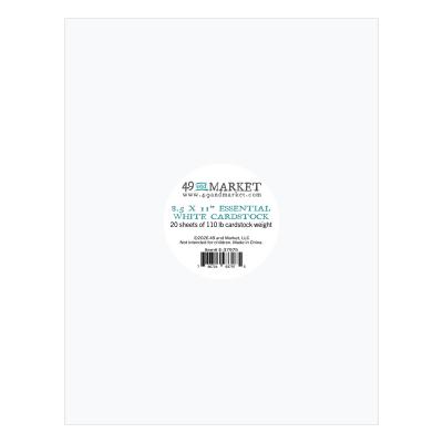 49 And Market Essential Cardstock - White